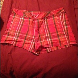 Plaid Shorts Orange Size 14P